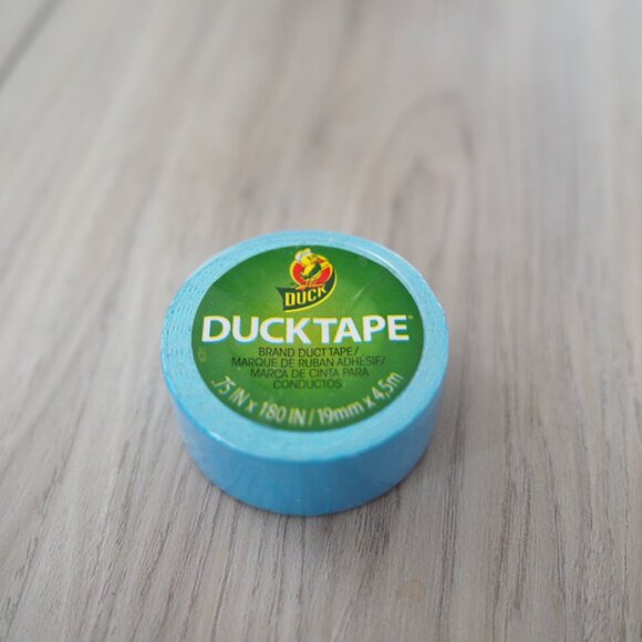 Rare! 5 Mini "Duckling" Duck Tape set Teal Yellow Floral Polkadot Green - Picture 5 of 8